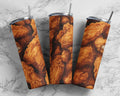 Fried chicken tumbler wrap PNG, 20 oz skinny seamless tumbler sublimation design digital download, Straight tumbler PNG.